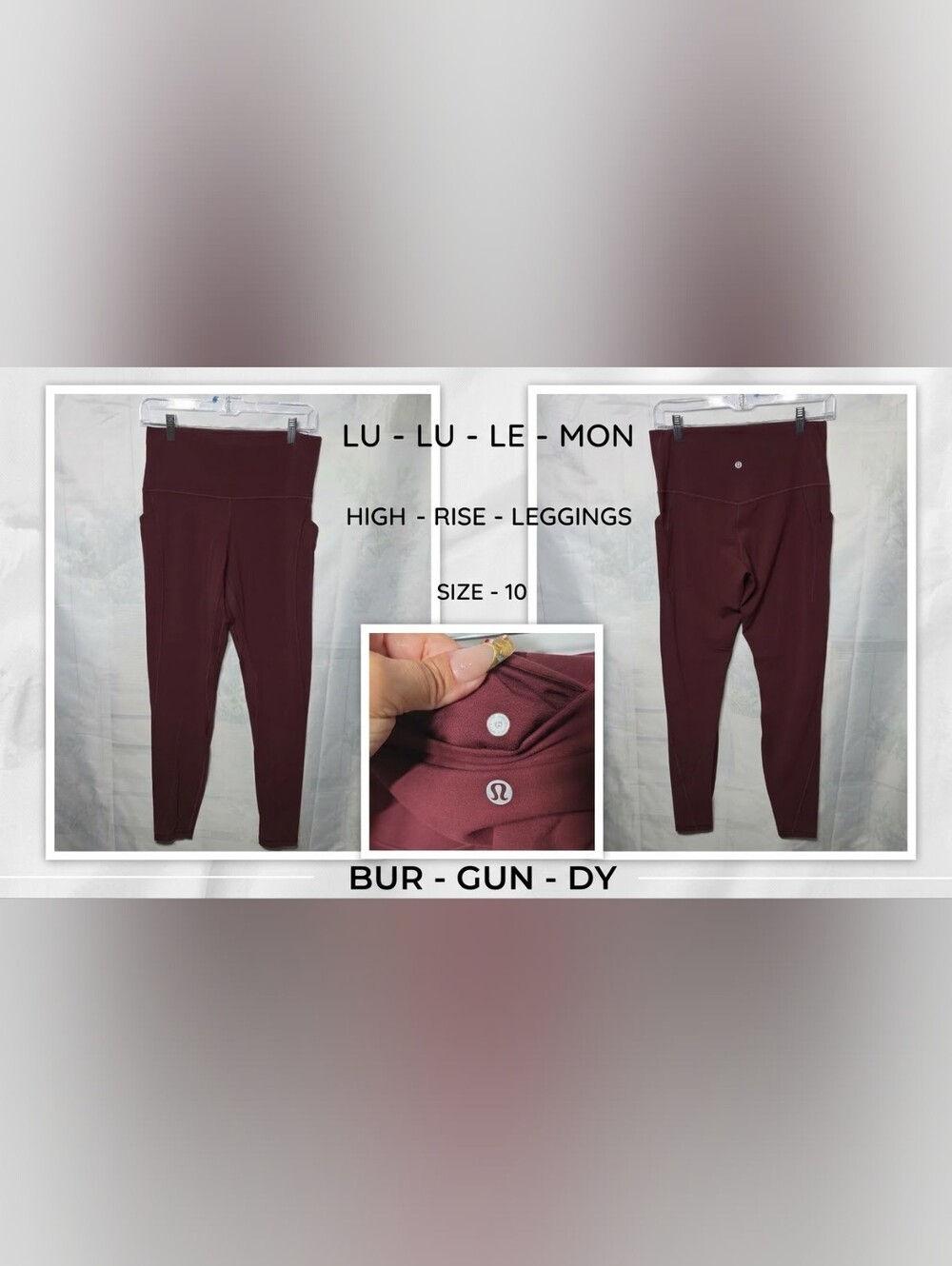 lululemon athletica High-Rise Leggings - Burgundy